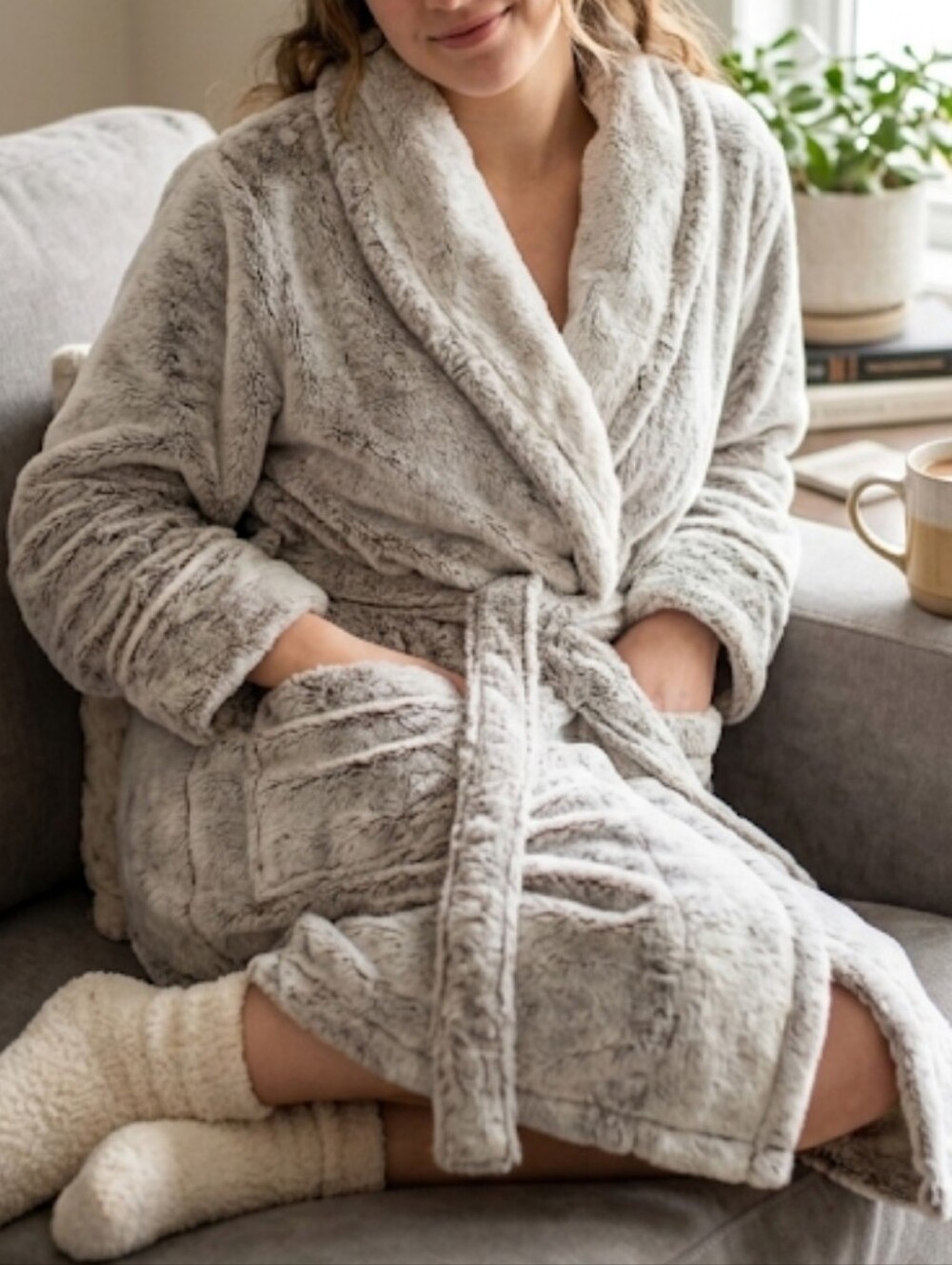 Aerie plush robe size L/ XL